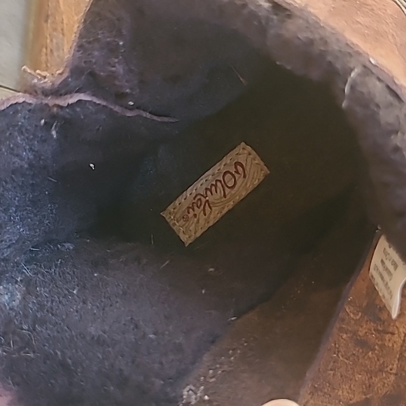 OluKai Shoes Women's sz 9 Pehuea Hulu Brown Leather/Suede Faux Fur Lined Sneaker - Picture 11 of 12